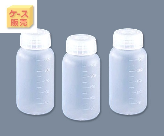 Chai nhựa miệng rộng 250mL AS ONE 5-002-53, đóng gói 100 chiếc/ hộp